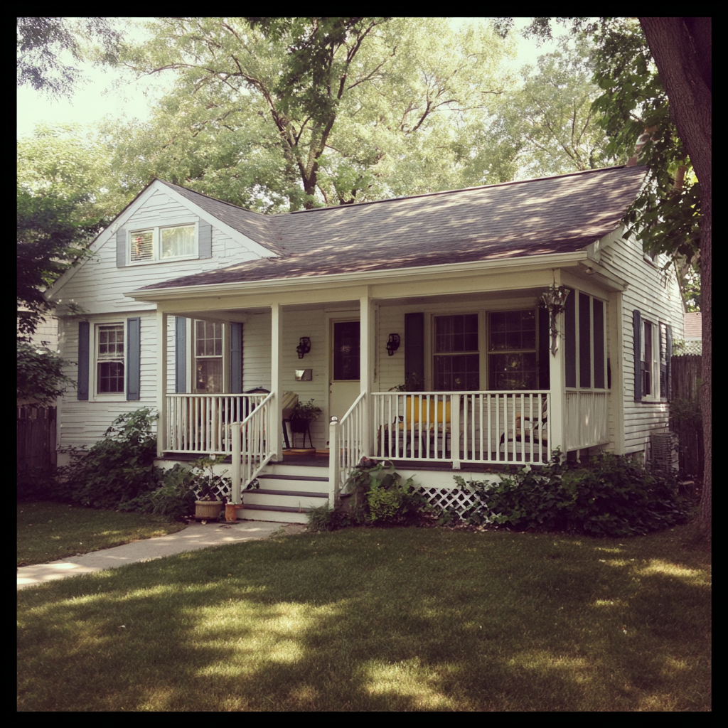 El exterior de una casa | Fuente: Midjourney