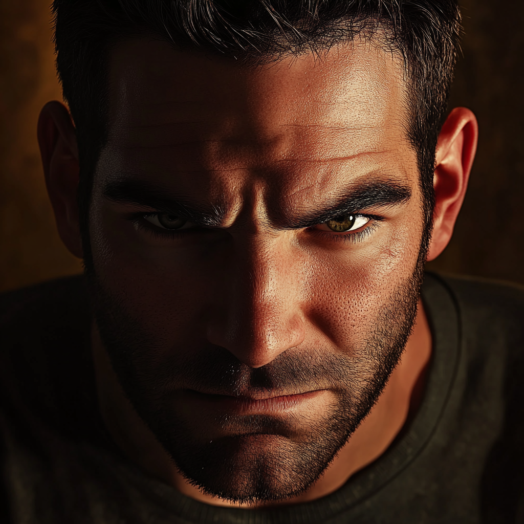 Un hombre furioso | Fuente: Midjourney