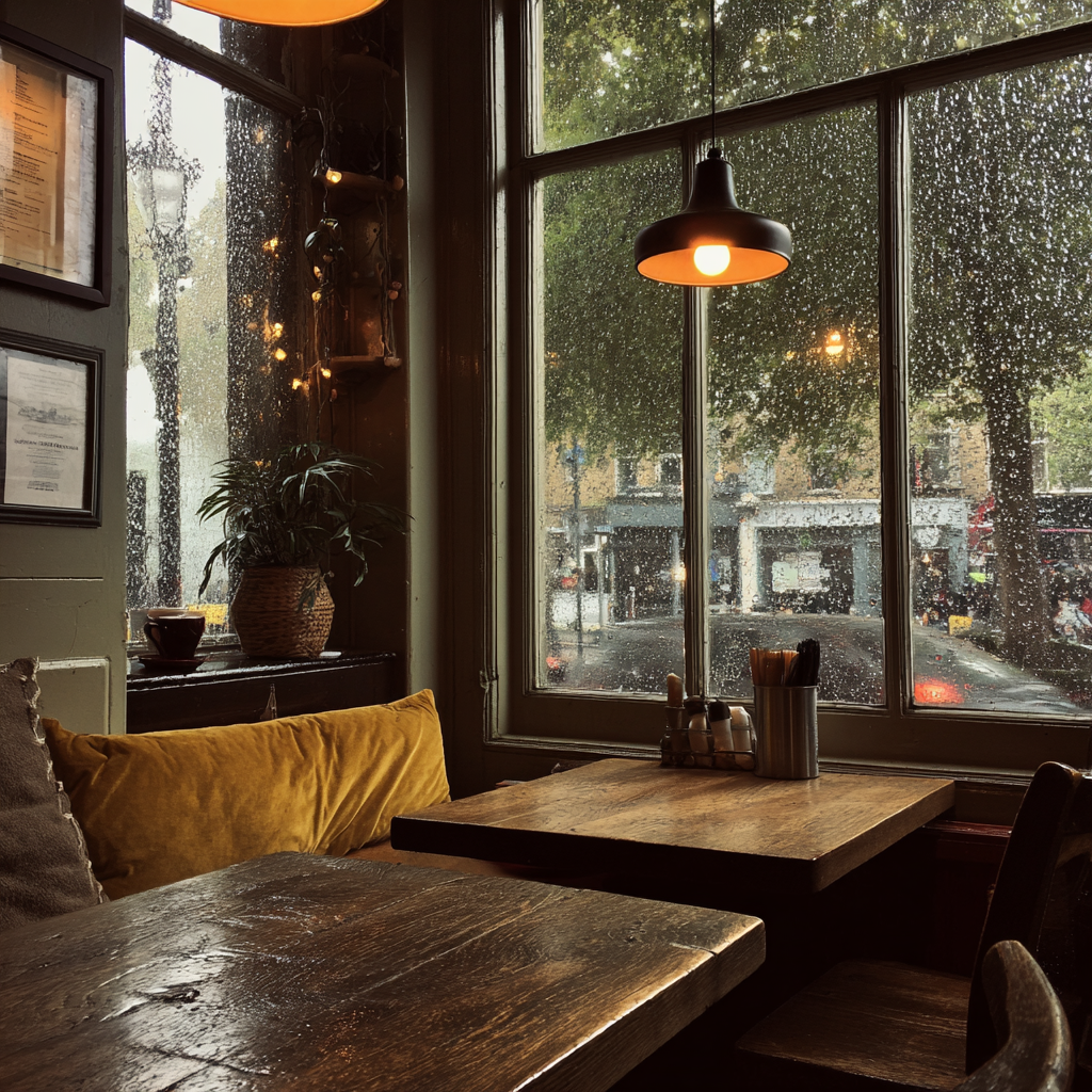 El interior de una cafetería | Fuente: Midjourney