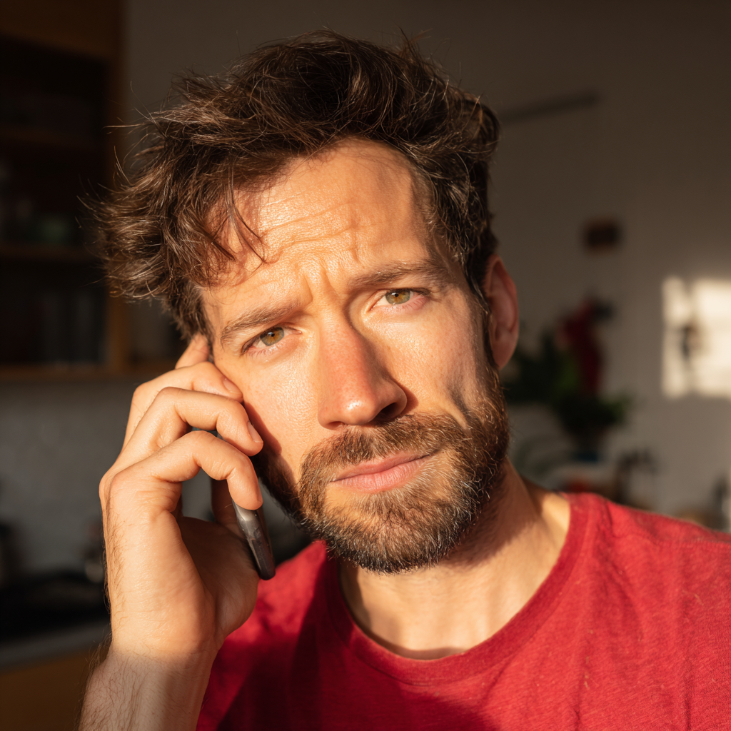 Un hombre hablando por el móvil | Fuente: Midjourney
