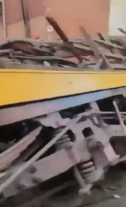 Imágenes captadas tras el accidente del funicular en Lisboa | Fuente: X/AdrianaVeterin