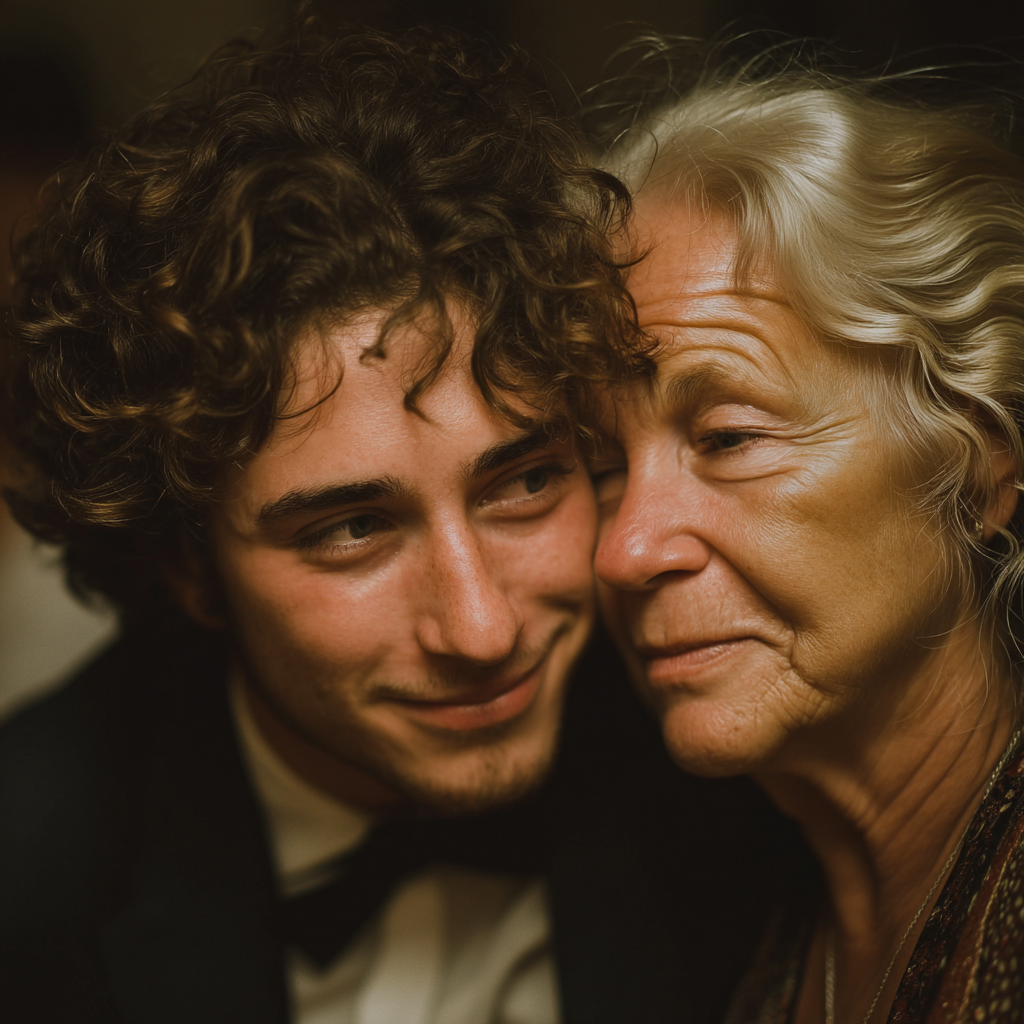 Una madre y su hijo abrazados | Fuente: Midjourney