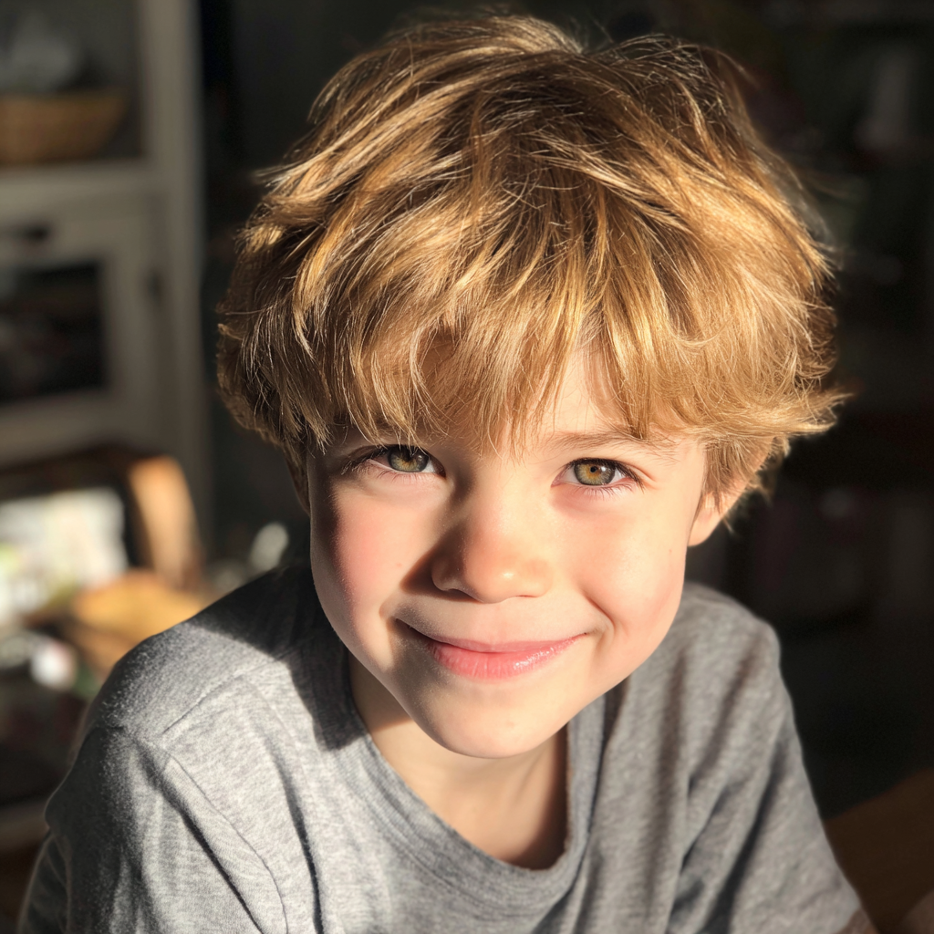 Un niño sonriente | Fuente: Midjourney