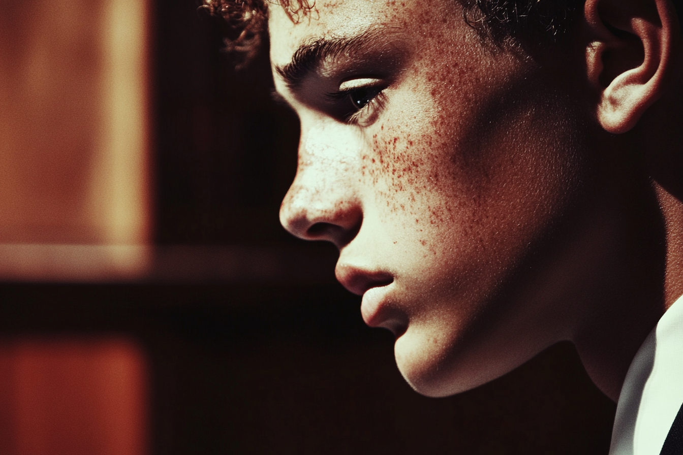 Un joven serio | Fuente: Midjourney