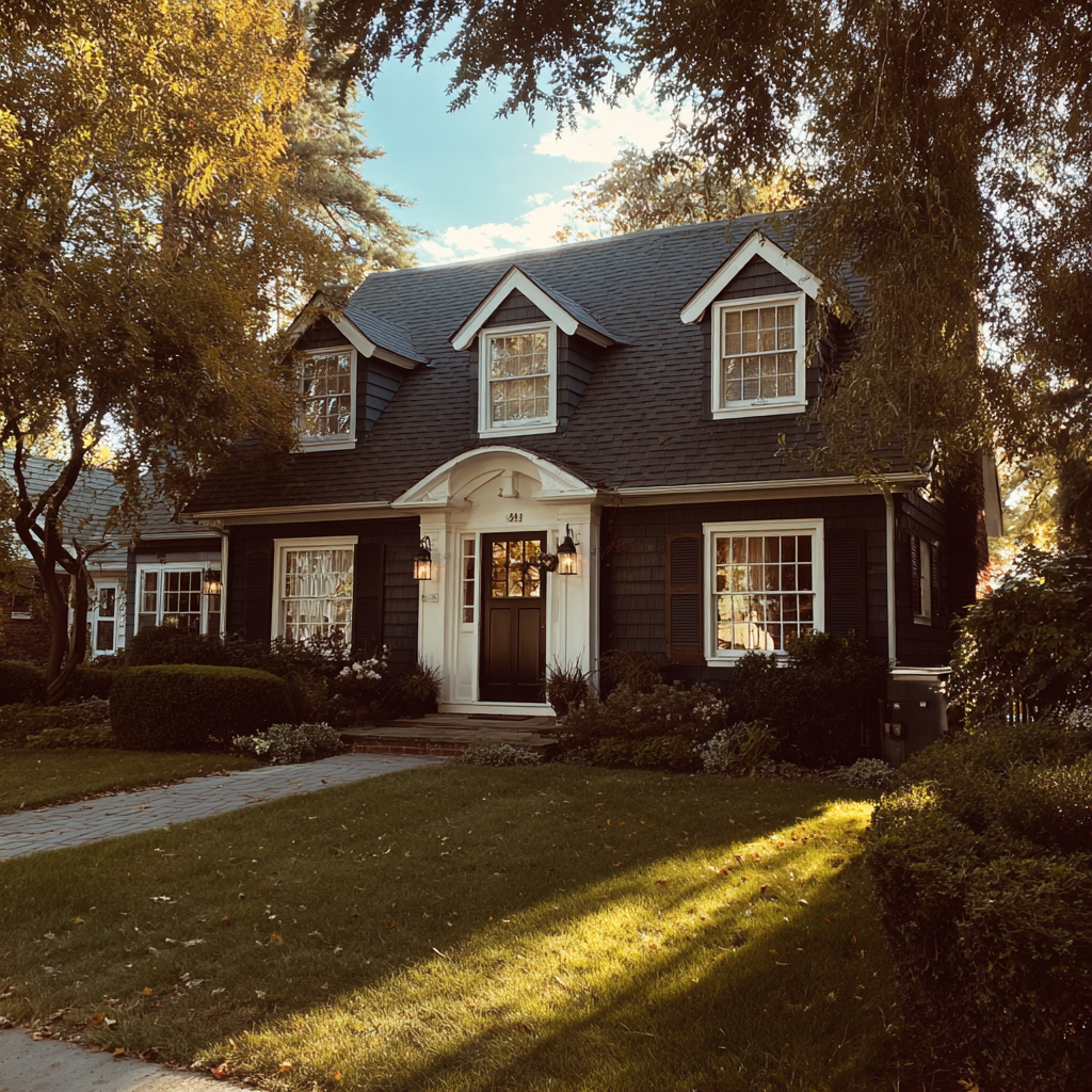 El exterior de una casa | Fuente: Midjourney
