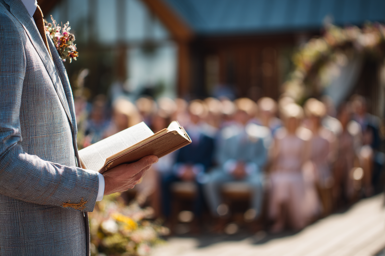 Un oficiante de bodas | Fuente: Midjourney