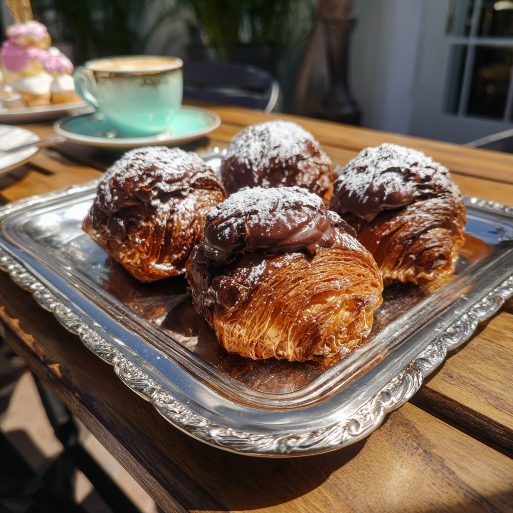 Una bandeja de pasteles | Fuente: Midjourney