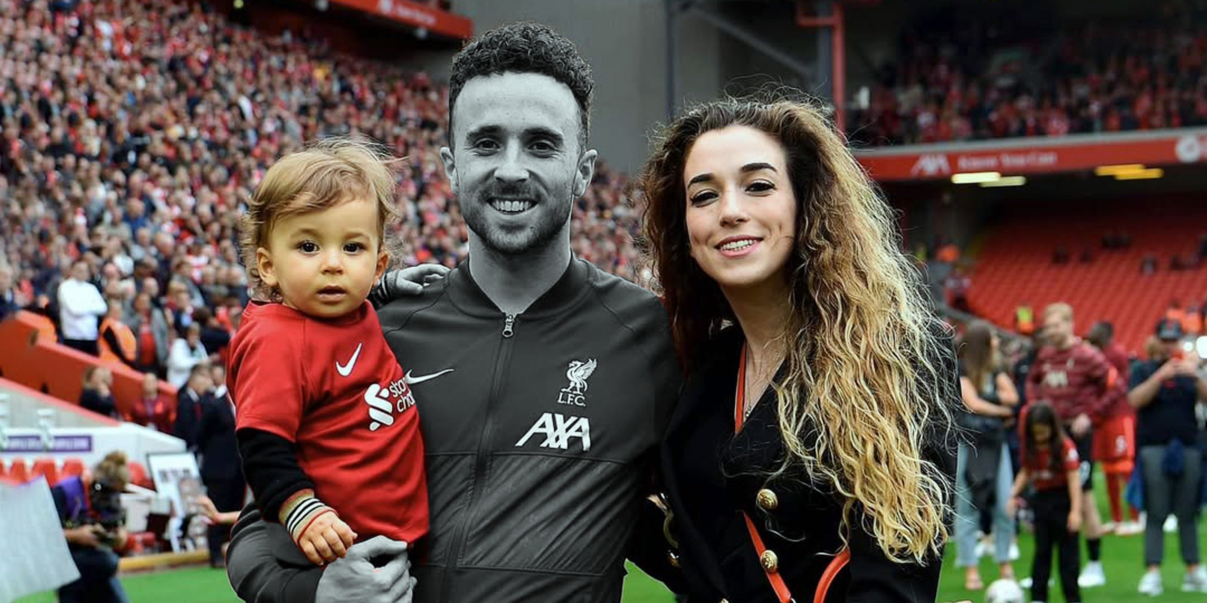 Diogo Jota junto a su esposa Rute Cardoso y su hijo | Fuente: instagram.com/rutecfcardoso14
