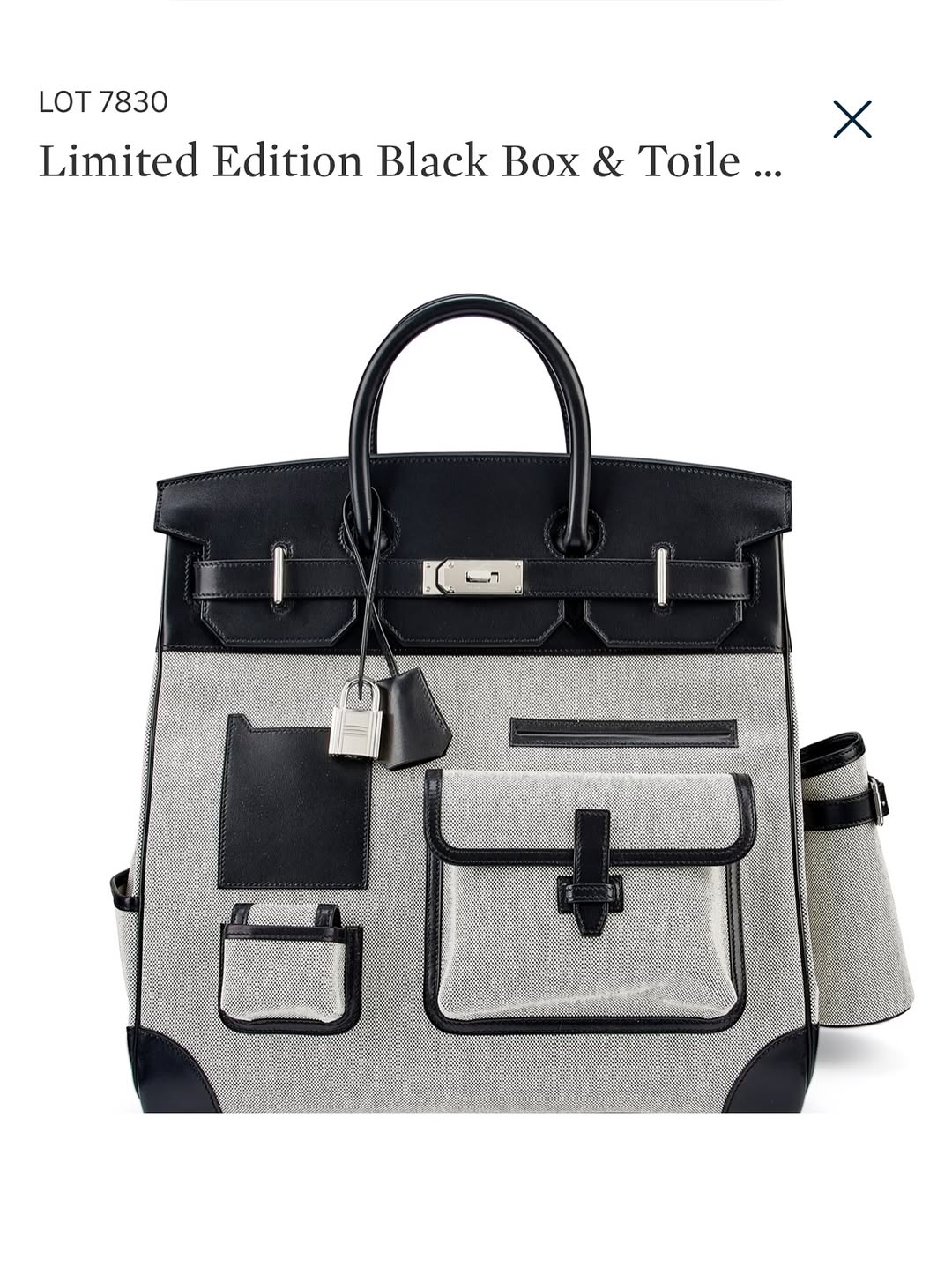 El bolso Hermès Birkin que llevaba Lionel Messi. | Fuente: Instagram/hidden.ny