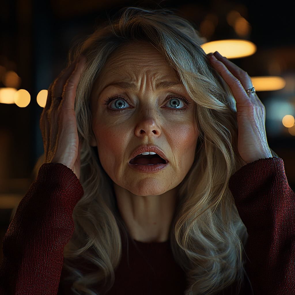 Una mujer ansiosa | Fuente: Midjourney