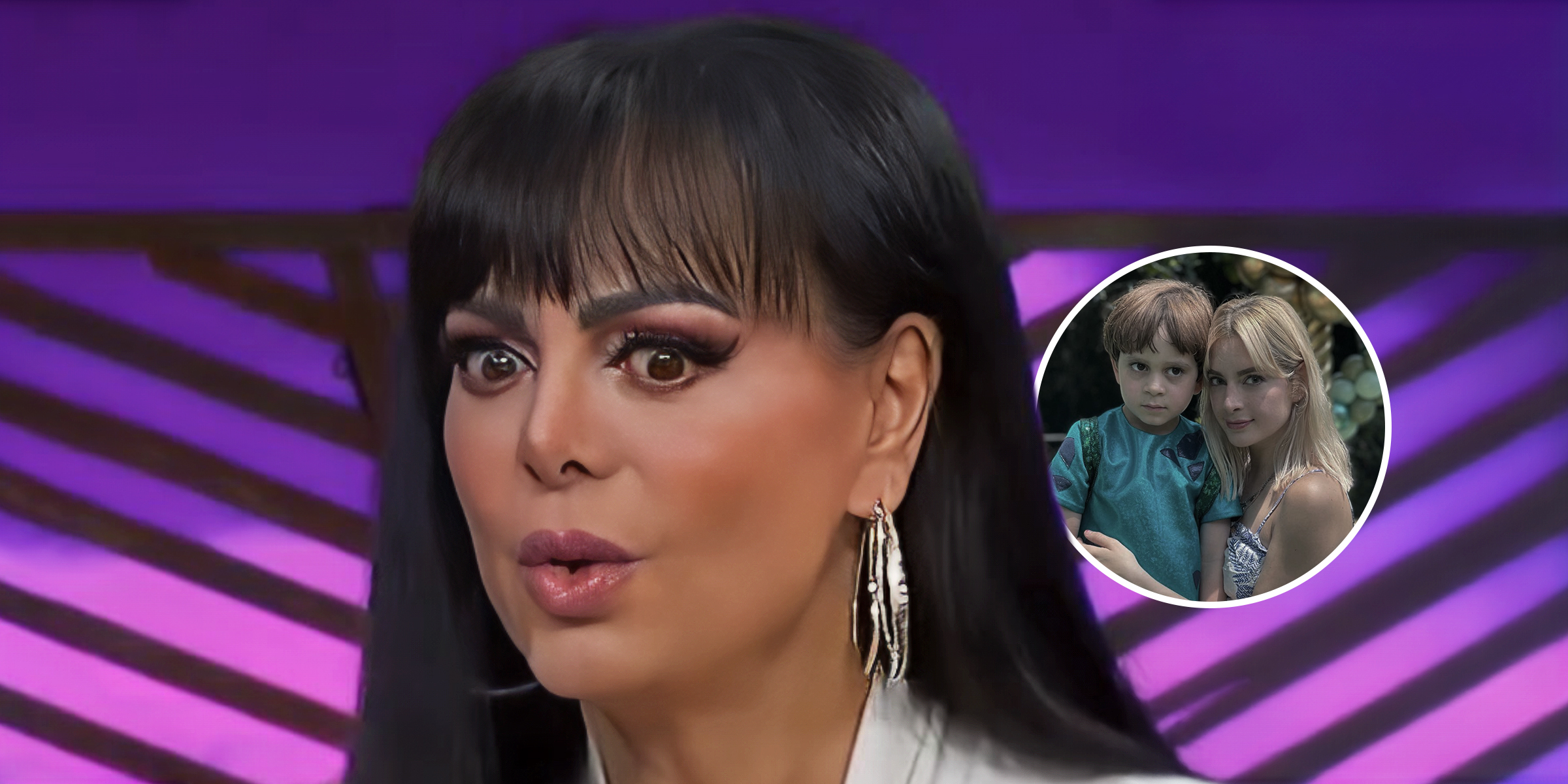 Maribel Guardia | (Círculo) Imelda Garza Tuñón junto a su hijo, José Julián | Fuente: Instagram/maribelguardia | Instagram/imetunon