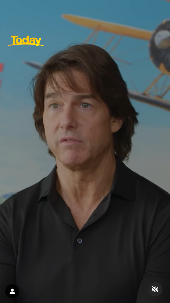 Tom Cruise promociona su próxima película "Mission: Impossible – The Final Reckoning" durante una gira de prensa | Fuente: Instagram/thetodayshow/richardwilkins