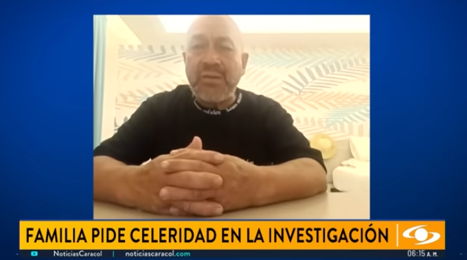 Orlando Canro, padre de Viviana Andrea Canro Zuluaga. | Fuente: Youtube/Noticias Caracol.