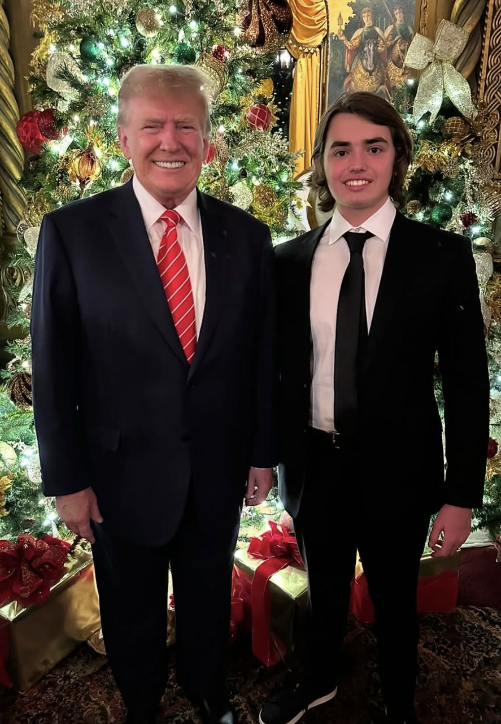El presidente Donald Trump con su nieto, Donald Trump III, de un post fechado el 19 de febrero de 2025 | Fuente: Instagram/donaldtrumpjr