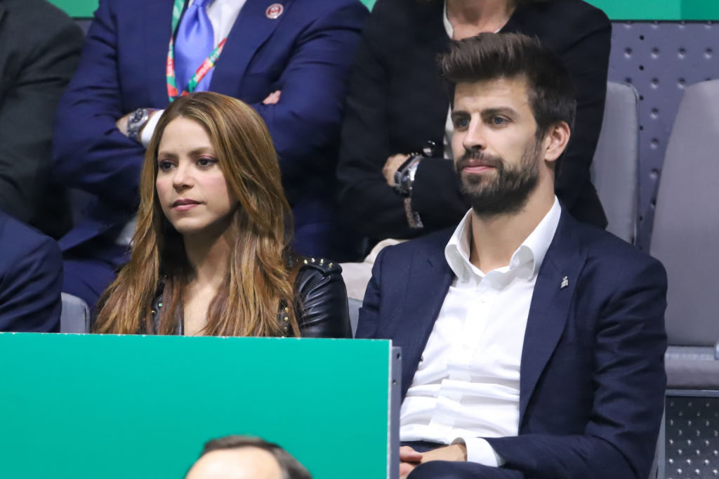 Shakira y Gerard Piqué asisten a la final de la Copa Davis en la Caja Mágica el 24 de noviembre de 2019 en Madrid, España. | Foto: Getty Images