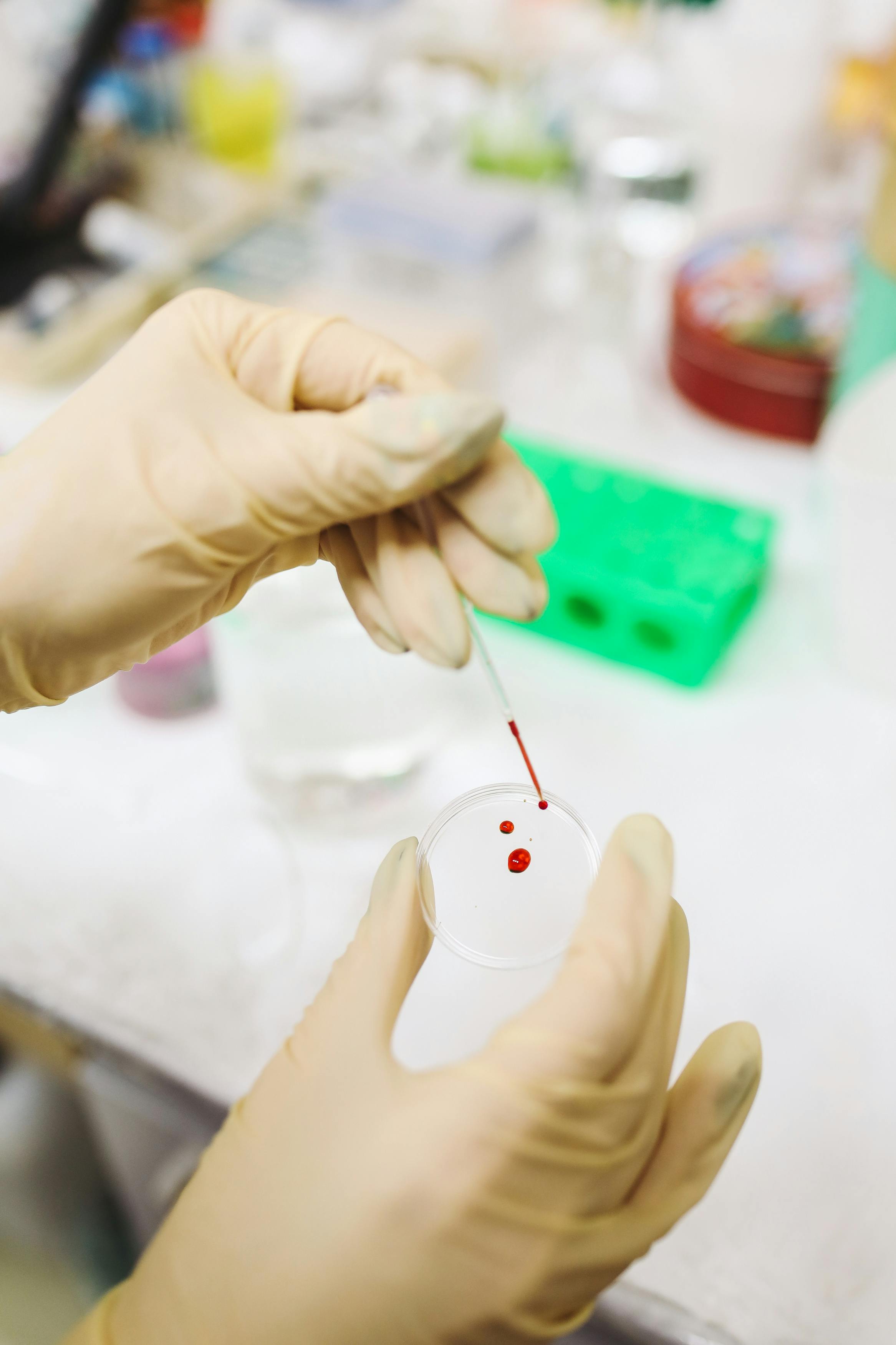 Una persona haciendo análisis de sangre en un laboratorio | Fuente: Pexels