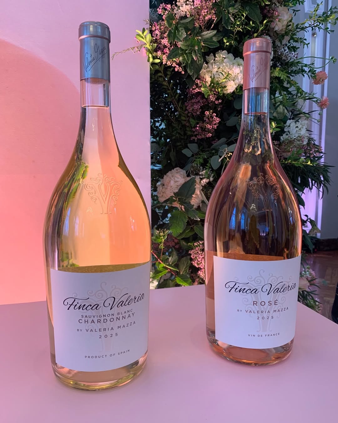 Vinos de "Finca Valeria", el nuevo emprendimiento de Valeria Mazza. | Fuente: Instagram/fincavaleriawines