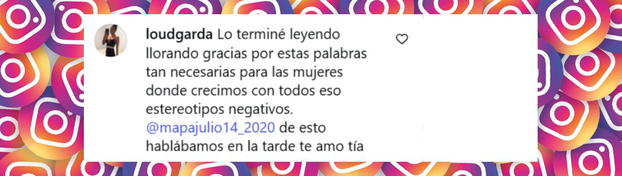 Comentario de una usuaria | Fuente: Instagram/marianagp01