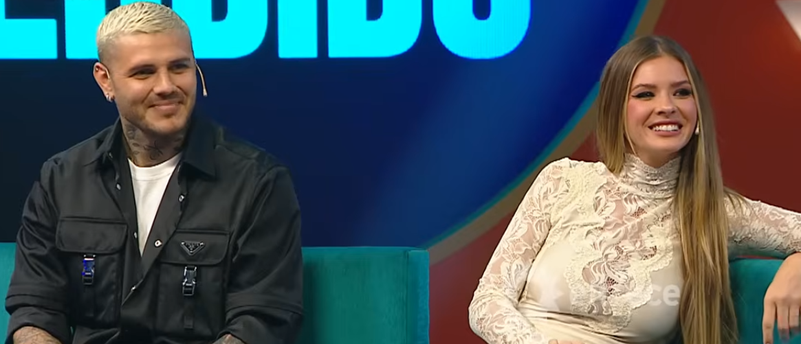 Mauro Icardi y Eugenia "China" Suárez en el programa "Otro día perdido" | Fuente: YouTube/eltrece