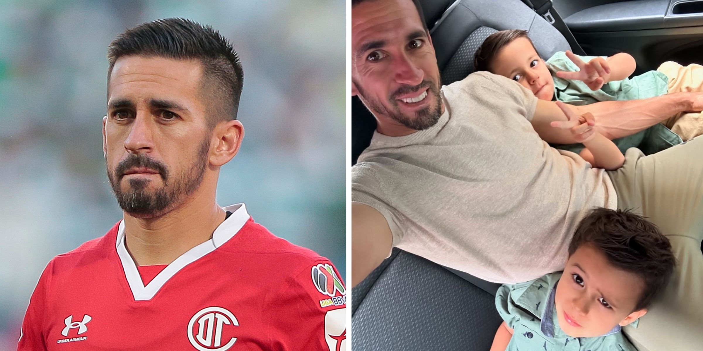 Fernando Navarro | Fernando Navarro junto a sus hijos Alonso y Emilio Navarro | Fuente: Getty Images | Instagram/fernavarrom5