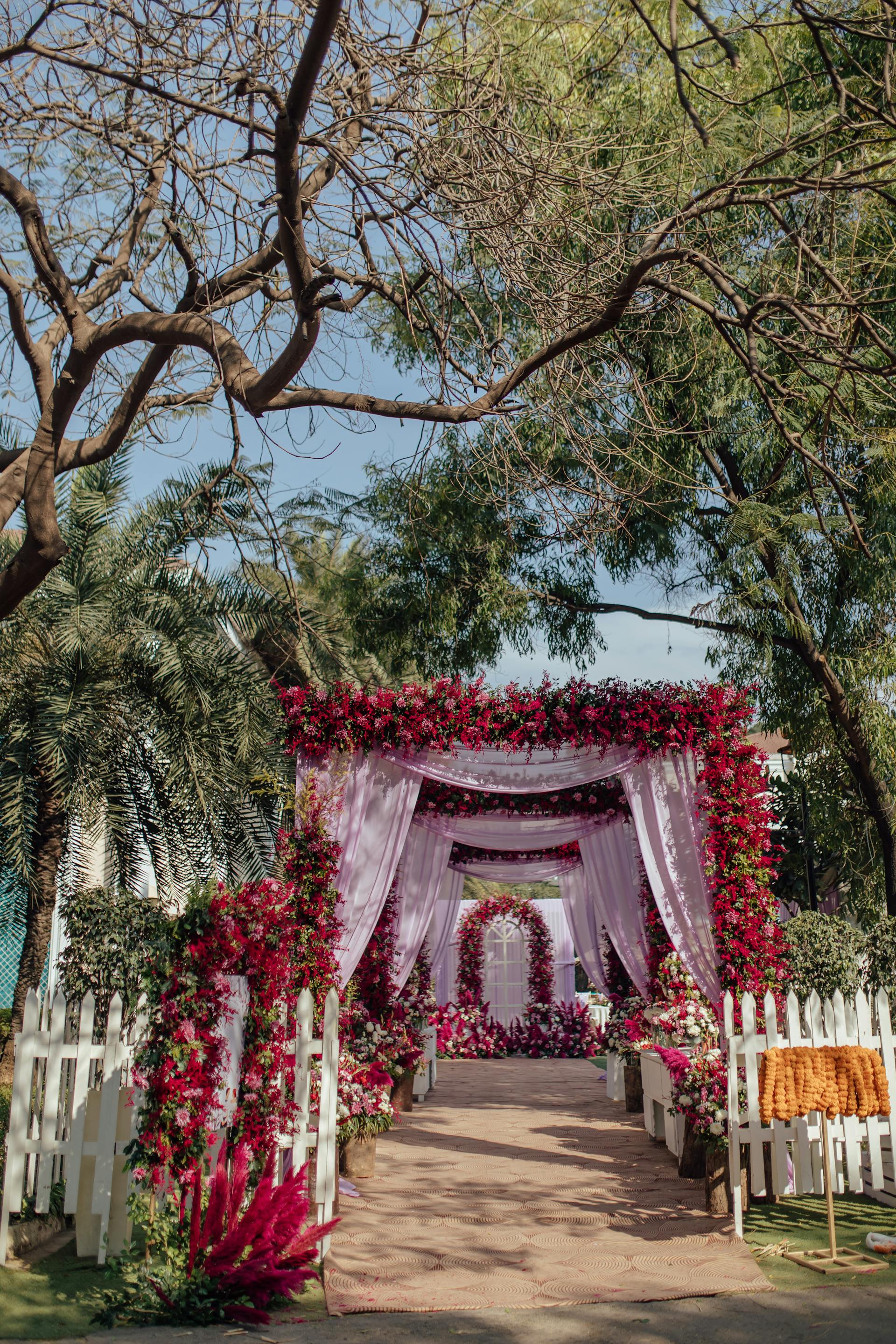 El pasillo de una boda al aire libre | Fuente: Pexels
