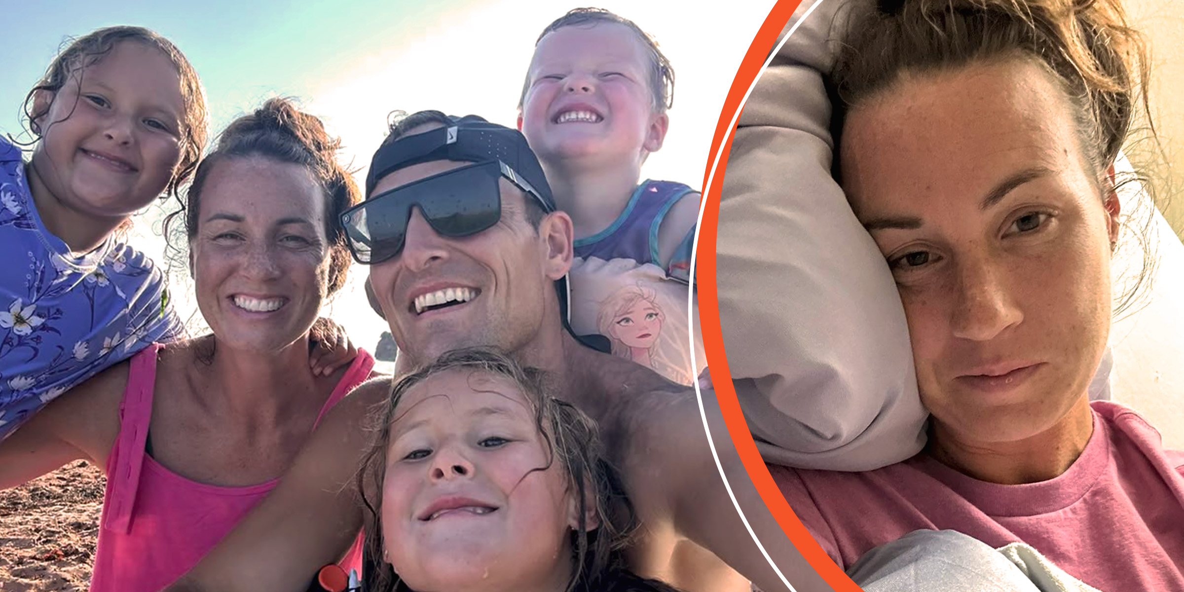 Michelle Hughes con su marido y sus hijos | Michelle Hughes | Fuente: Instagram/myjourneytojustlive