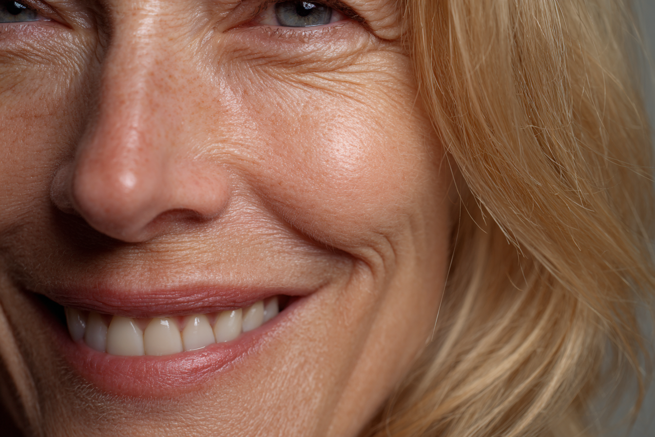 Una mujer sonriendo a alguien | Fuente: Midjourney