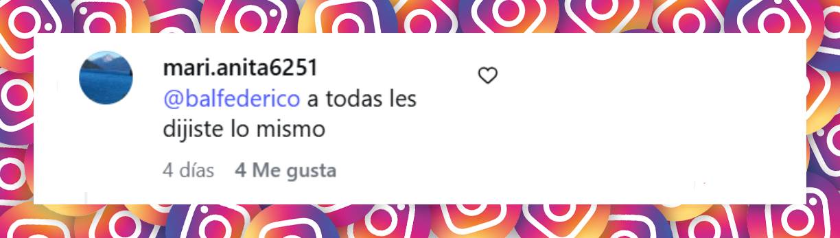 Comentario de una usuaria | Fuente: Instagram/evelynbotto