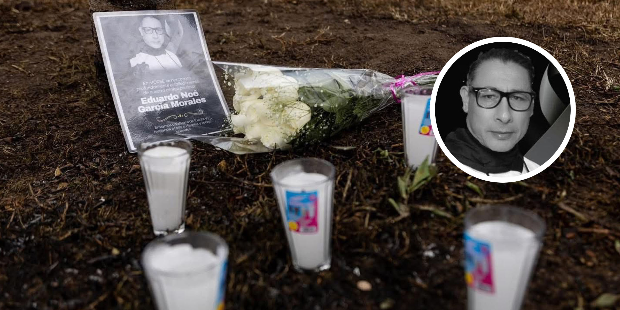Homenaje a Eduardo García, profesor de matemáticas que murió en la explosión de Iztapalapa | Eduardo Noé García | Fuente: facebook.com/ChiapasNoticiasAlMomento | x.com/sdpnoticias