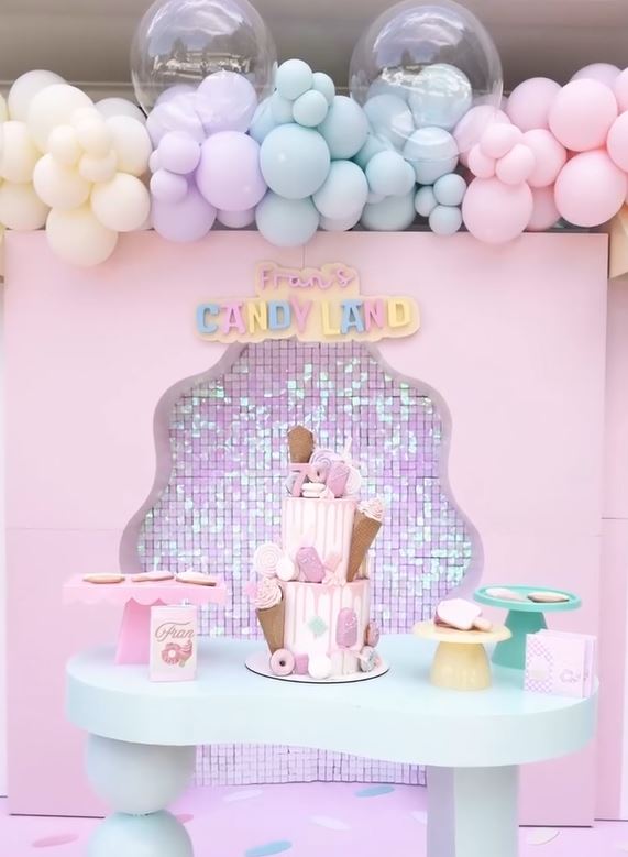 Decoración en el cumpleaños de Francesca, la hija de Cami Homs | Fuente: Instagram/camihoms