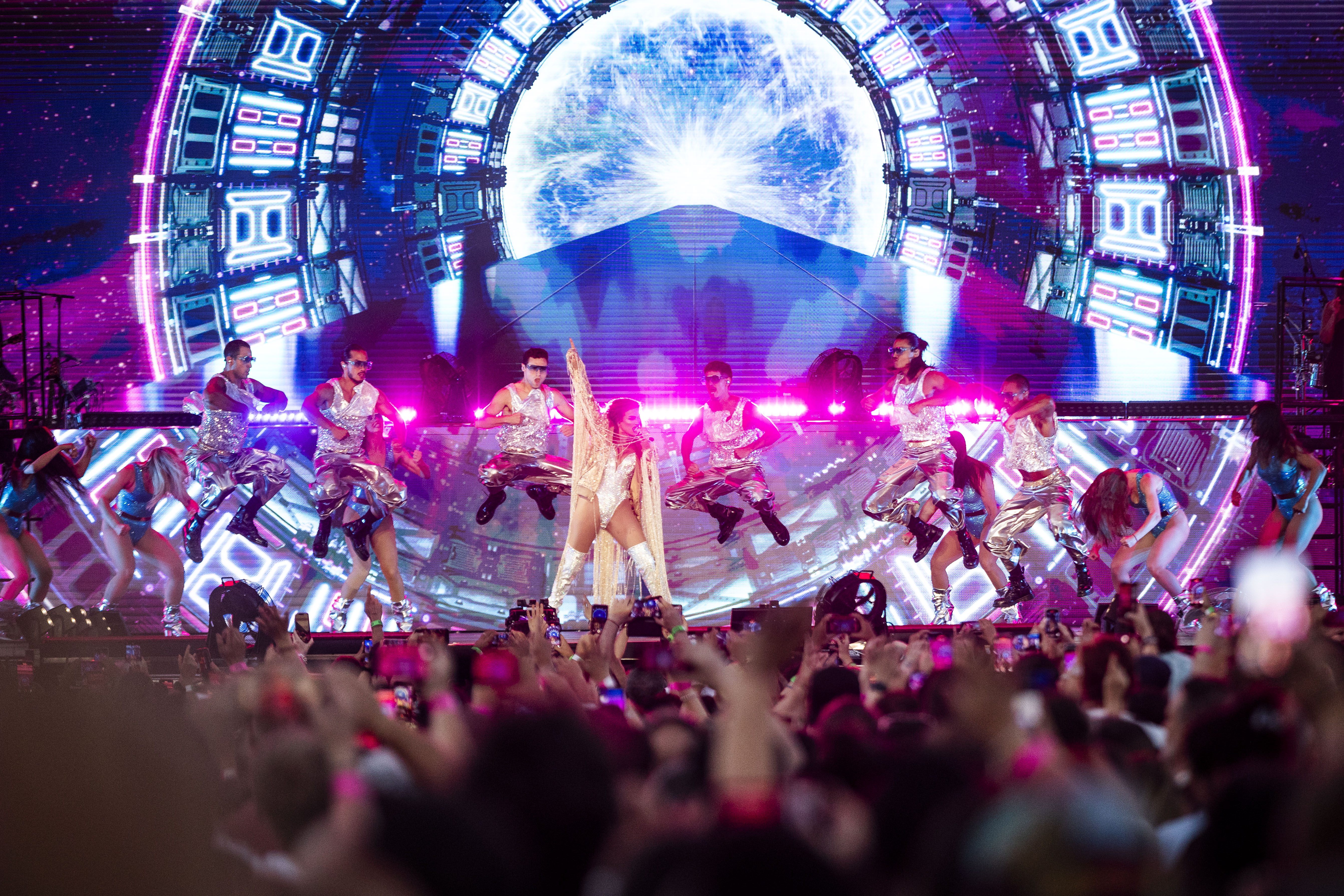 Jennifer Lopez durante su concierto en el Tafisa Park el 8 de julio de 2025, en Pontevedra, Galicia, España. | Fuente: Getty Images
