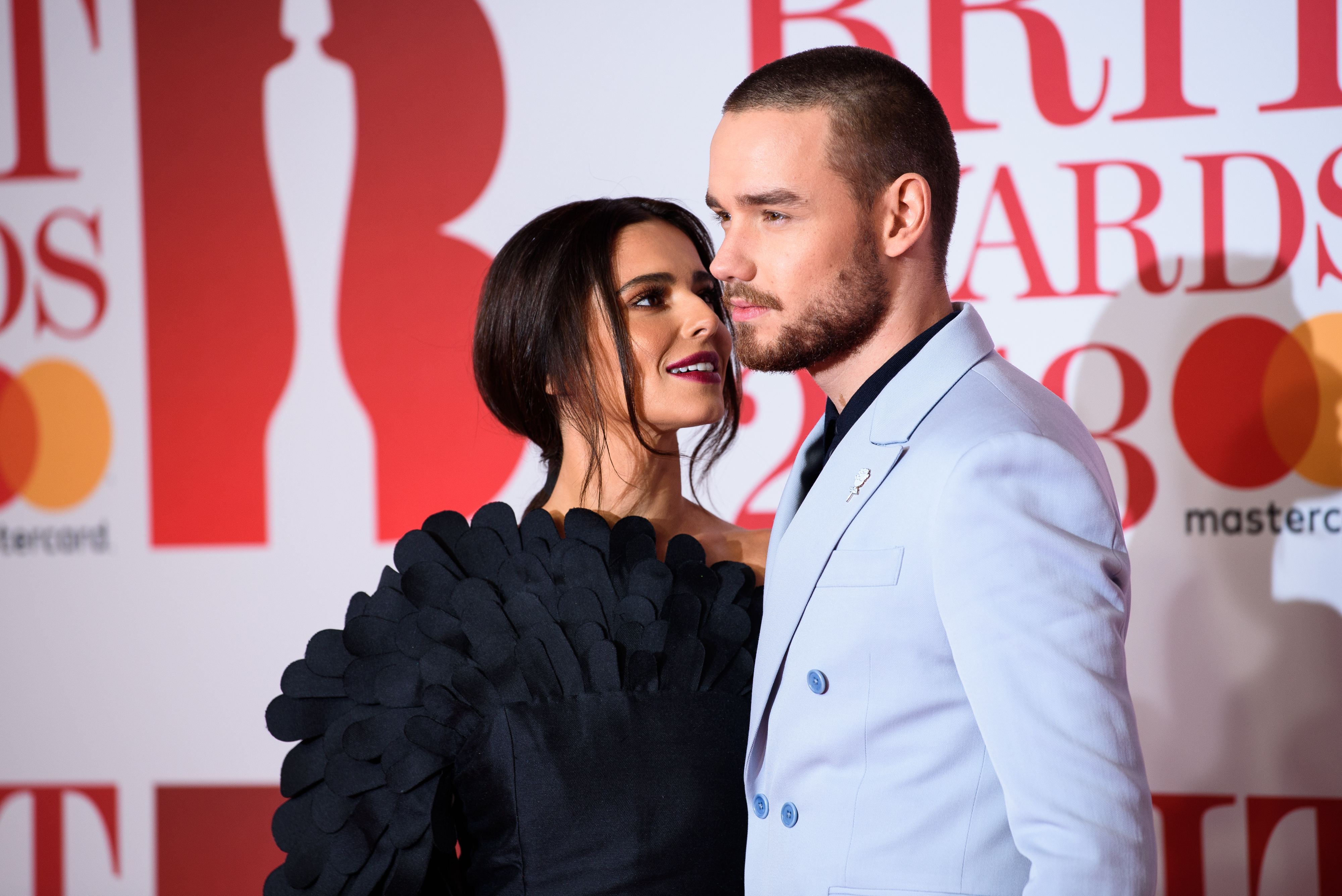 Cheryl y Liam Payne asisten a los BRIT Awards 2018 en The O2 Arena en Londres el 21 de febrero de 2018 | Fuente: Getty Images