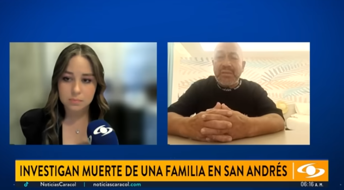 Orlando Canro, padre de Viviana Andrea Canro Zuluaga brindó detalles de la muerte de su hija. | Fuente: Youtube/Noticias Caracol.