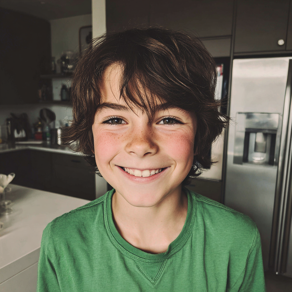 Un niño sonriente | Fuente: Midjourney