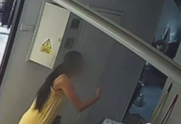 Imágenes de seguridad de la tienda de Felipe. | Foto: x.com/la7tele