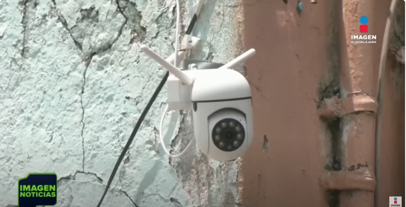 Cámara de seguridad que grabó los hechos | Fuente: youtube.com/@ImagenNoticias