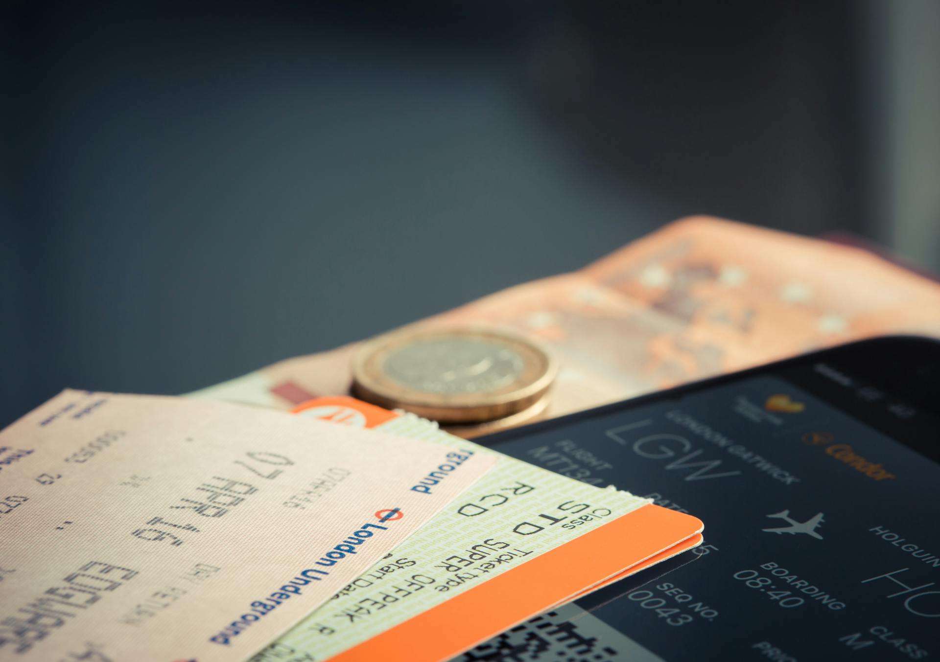 Billetes de avión | Fuente: Pexels