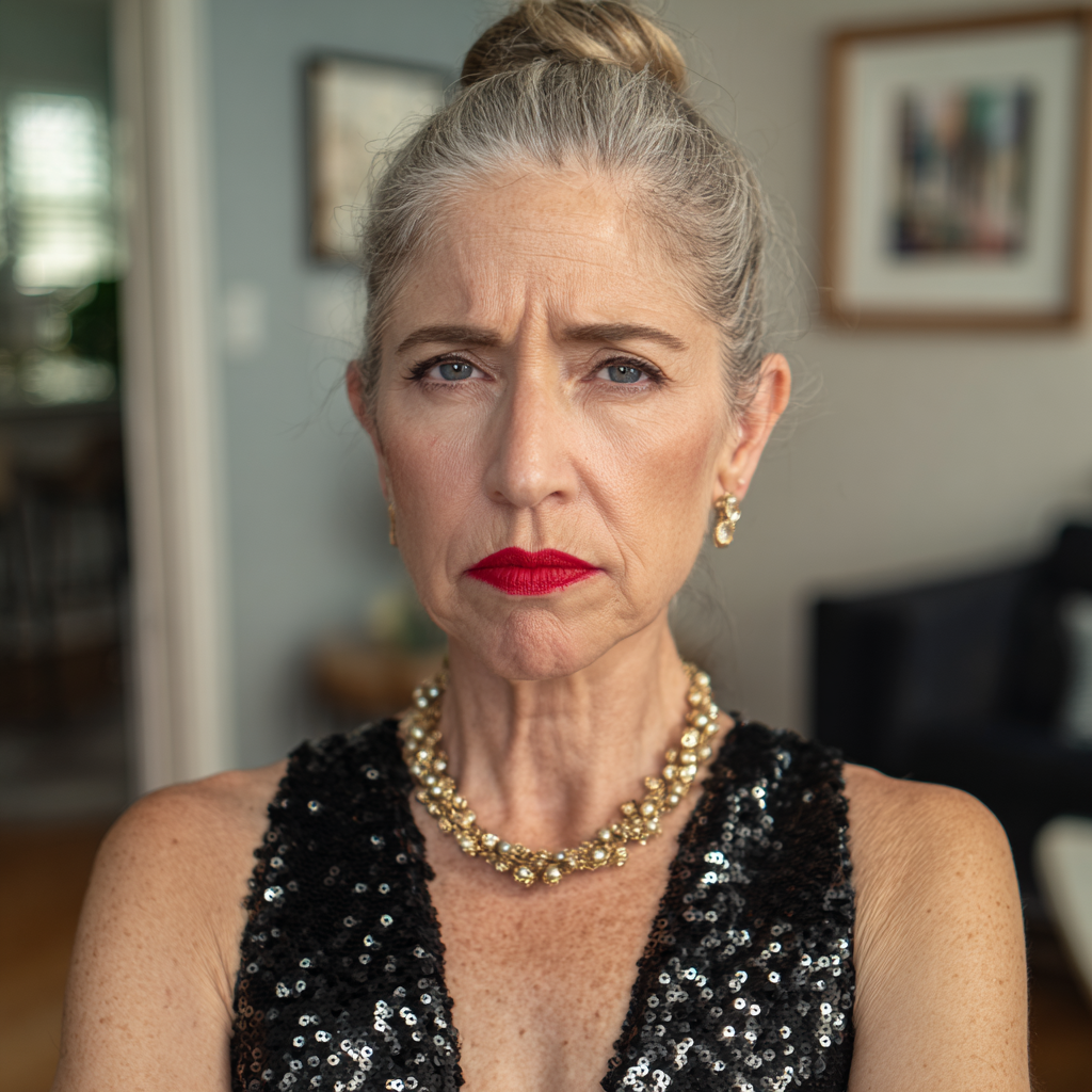 Una mujer mayor molesta | Fuente: Midjourney