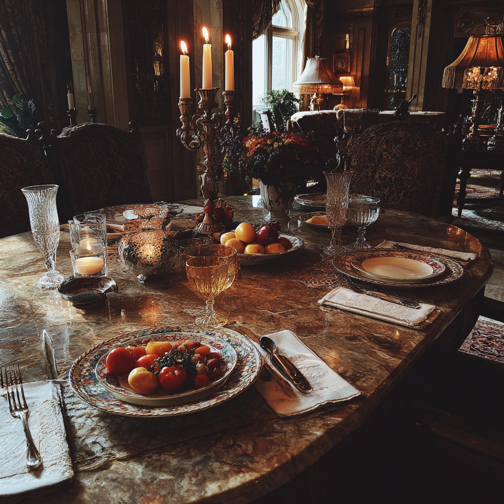 Un lujoso comedor | Fuente: Midjourney