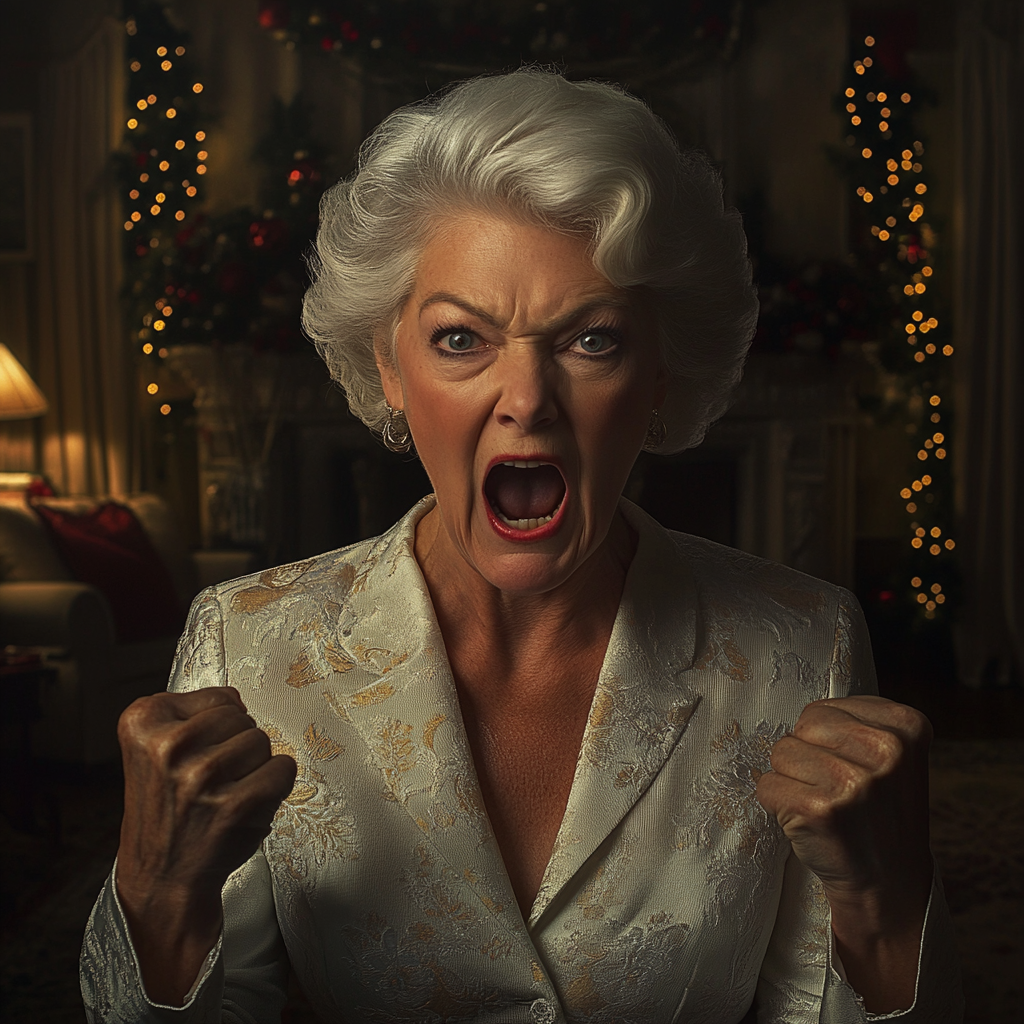 Una mujer gritando | Fuente: Midjourney