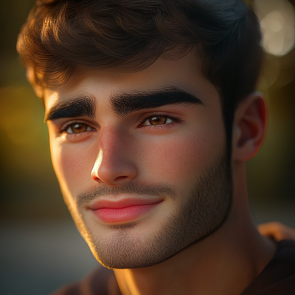 Un joven sonriendo | Fuente: Midjourney