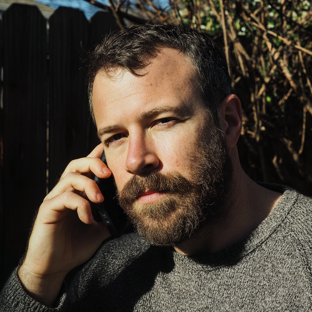 Un hombre hablando por teléfono | Fuente: Midjourney