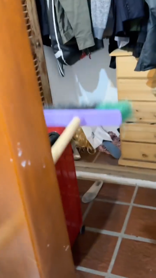 Interior del placard en el que se refugió la rata. | Foto: instagram.com/guido_suller