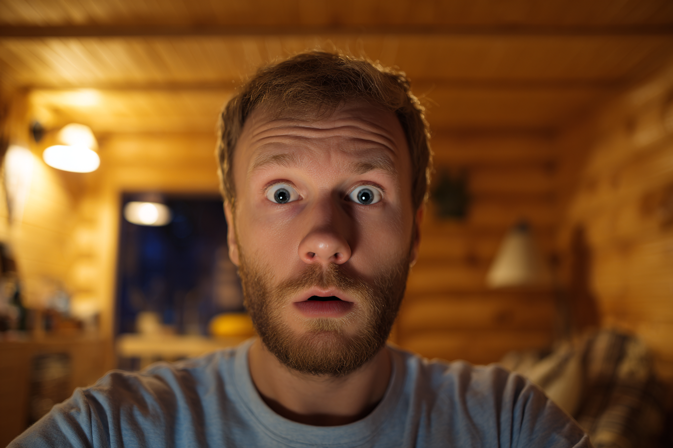 Un hombre conmocionado | Fuente: Midjourney