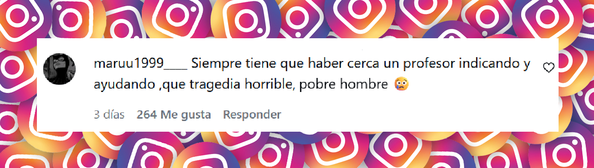 Comentario de una usuaria tras ver la noticia del fallecimiento de Ronald José Salvador Montenegro | Fuente: Instagram/telefenoticias