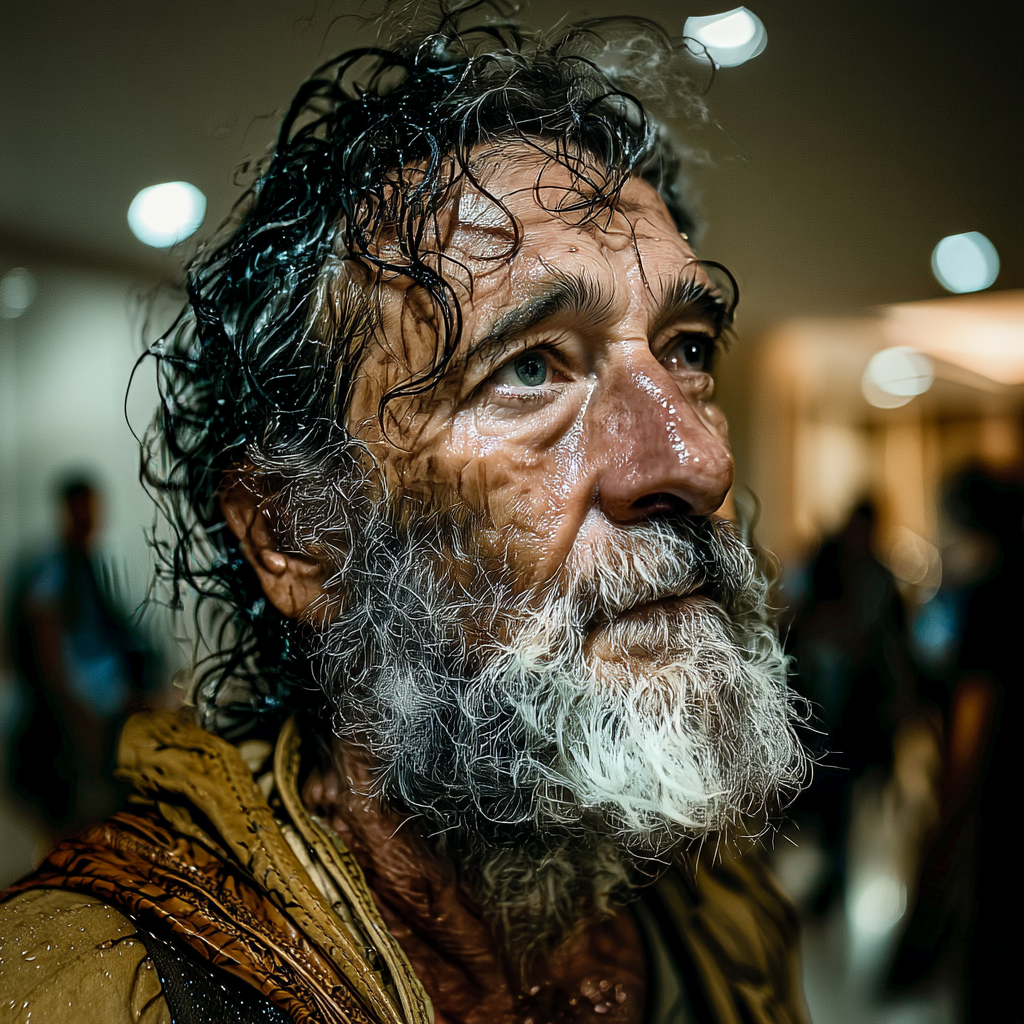 Un hombre emocional | Fuente: Midjourney