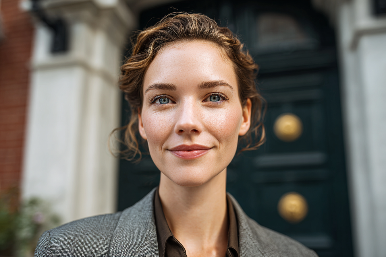 Una mujer mirando al frente | Fuente: Midjourney