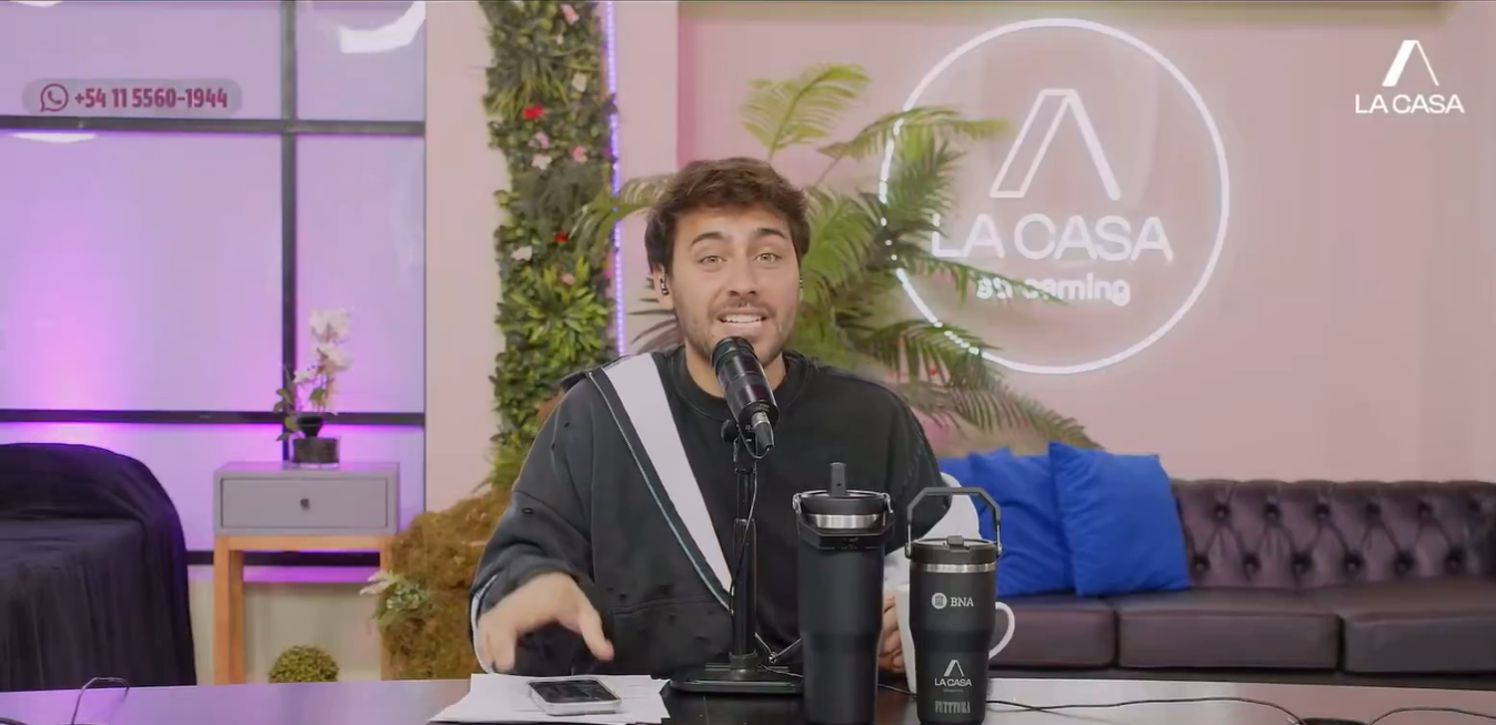 Lizardo Ponce en una emisión reciente de "La Casa Streaming" | Fuente: X/@somoslacasaok