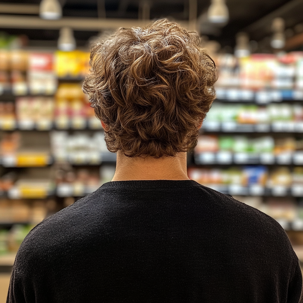 Un hombre de pie en una tienda de comestibles | Fuente: Midjourney