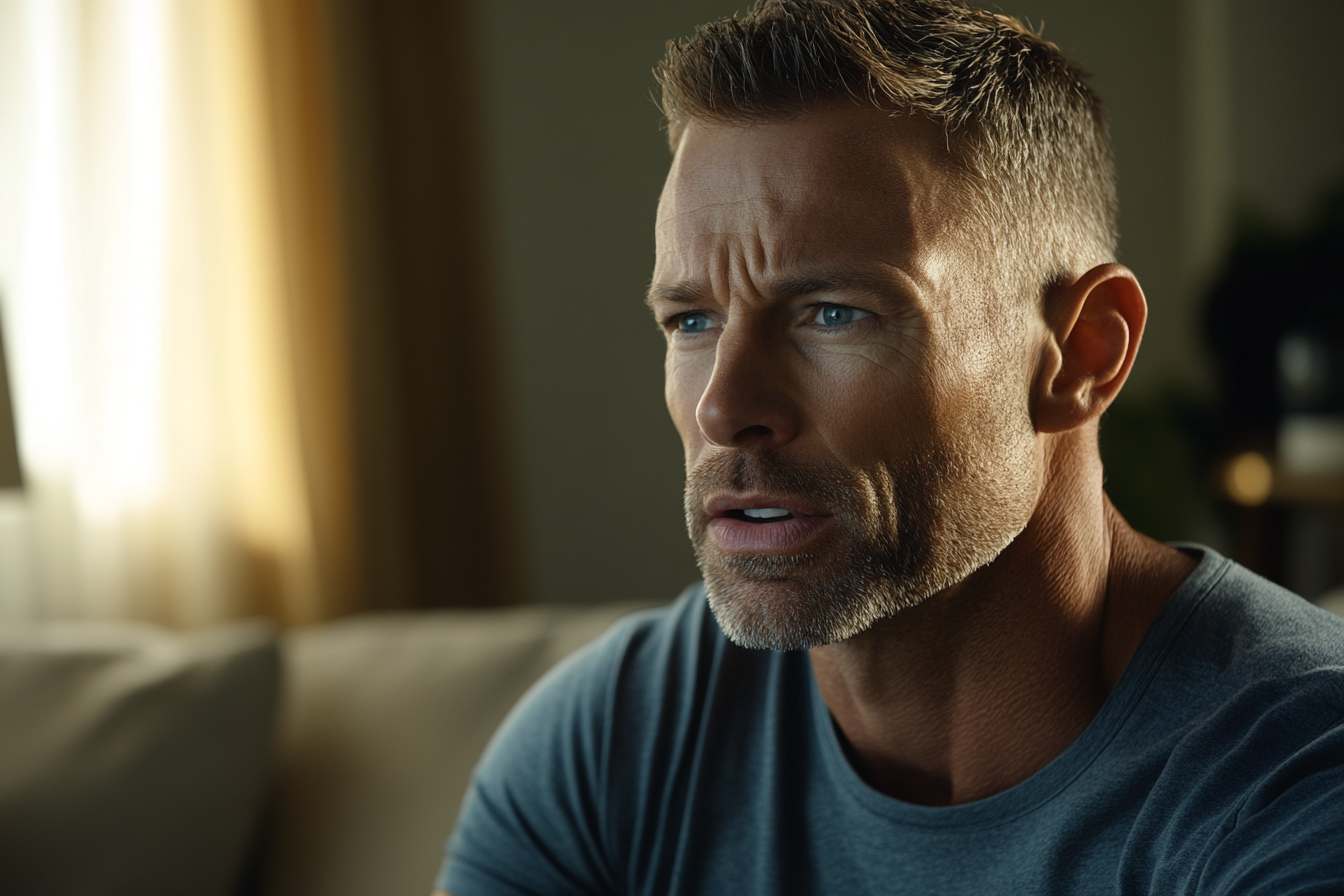 Un hombre hablando con su hijo | Fuente: Midjourney